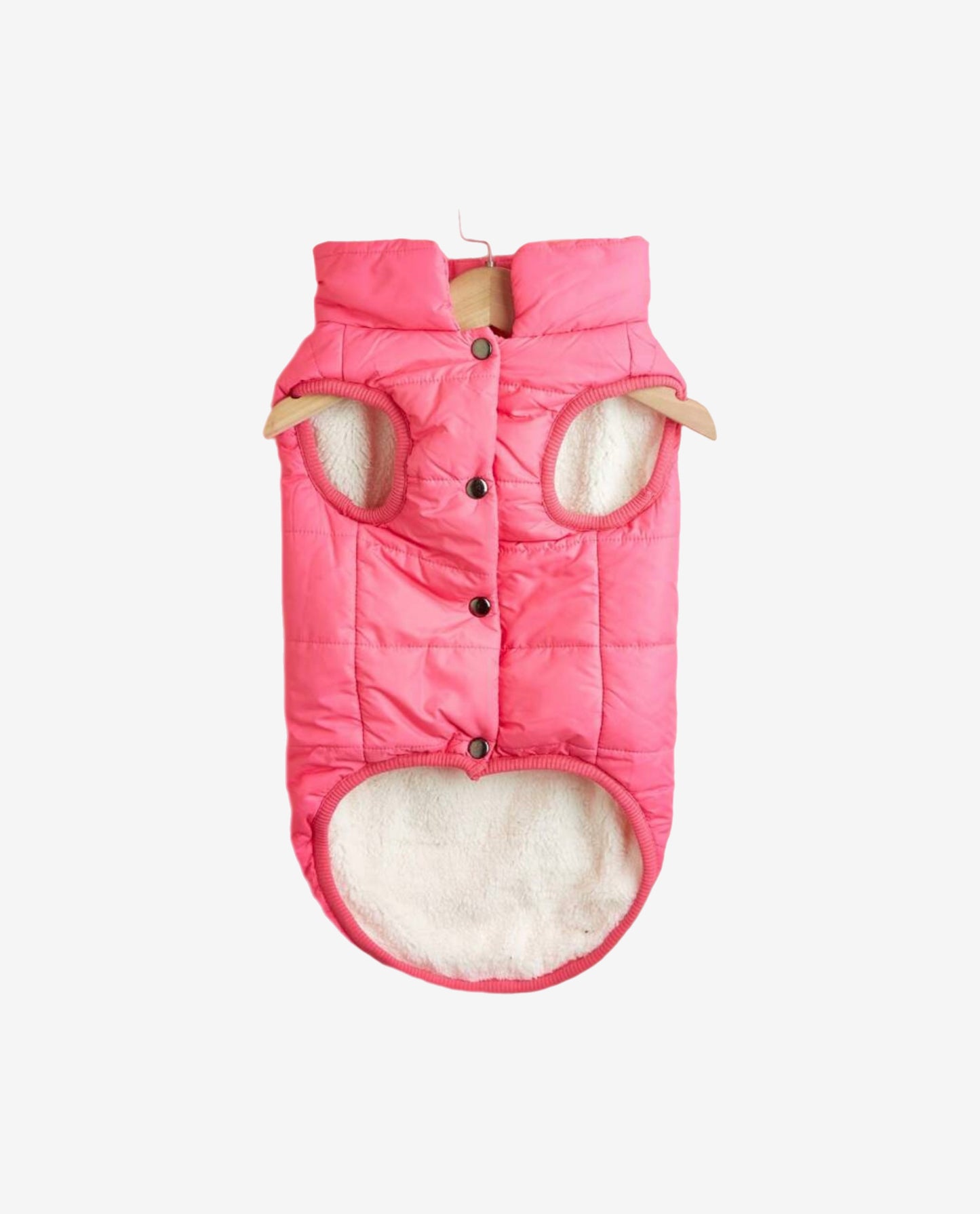 HOT PINK DOG PUFFER JACKET