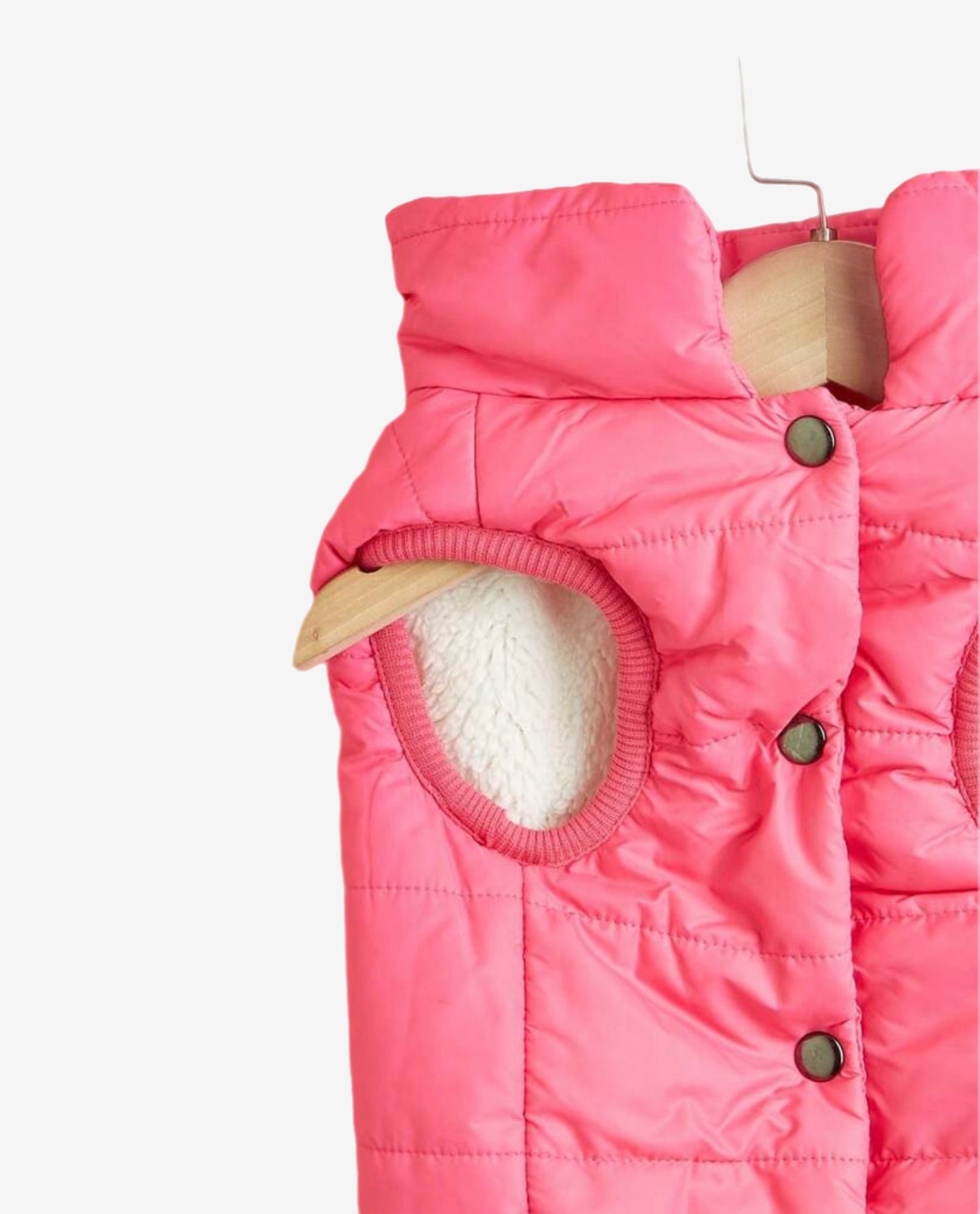 HOT PINK DOG PUFFER JACKET