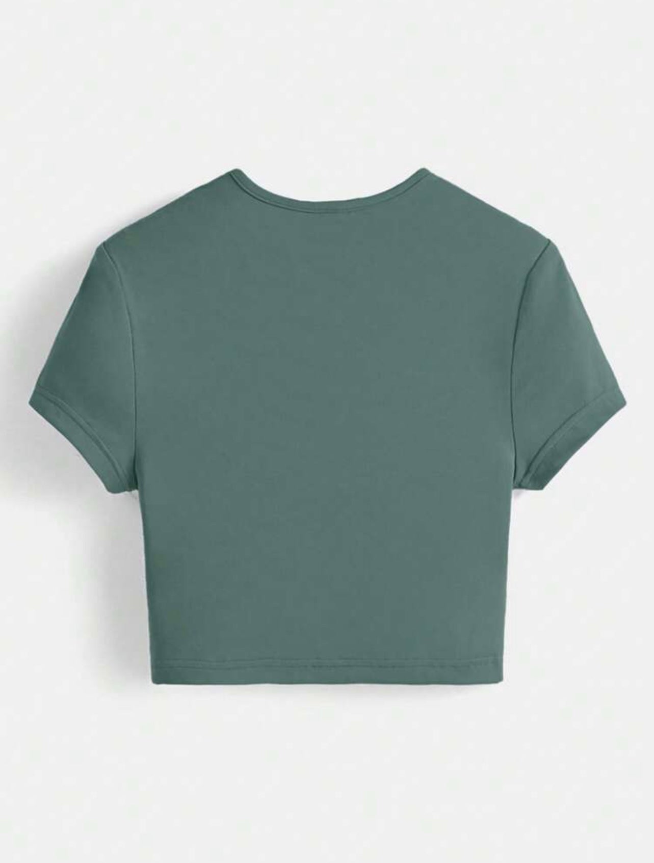 MINT GREEN CROP T-SHIRT