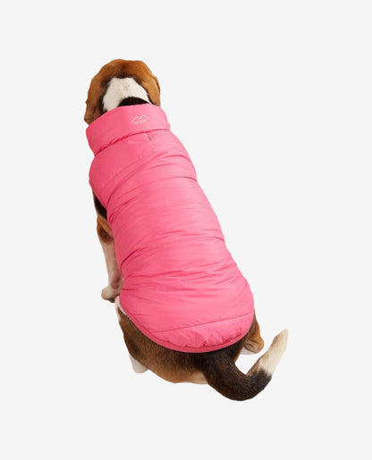 HOT PINK DOG PUFFER JACKET